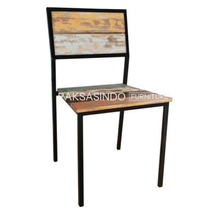 Industrial Steel Simple Dining Side Chair