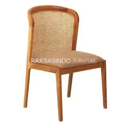 Contemporary Teak Dining Side Chair
