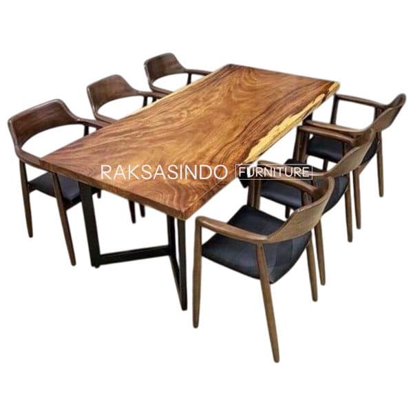 9-Modern-Furniture-Suar-Slab-Dining-Table-Set